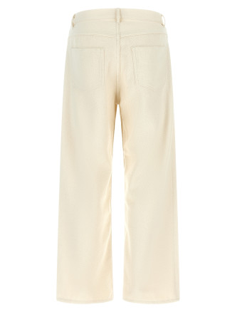 Брюки AURALEE Noil silk pants (A26AP01SDIVORYWHITE) #