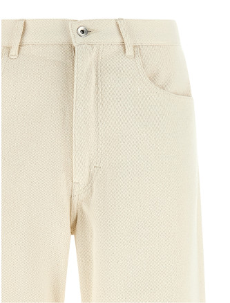 Брюки AURALEE Noil silk pants (A26AP01SDIVORYWHITE) #