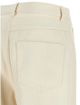 Брюки AURALEE Noil silk pants (A26AP01SDIVORYWHITE) #