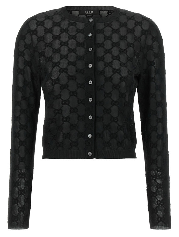 Кардиган GUCCI GG embroidery cardigan (875547XKFMR1000) #1