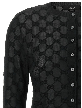 Кардиган GUCCI GG embroidery cardigan (875547XKFMR1000) #
