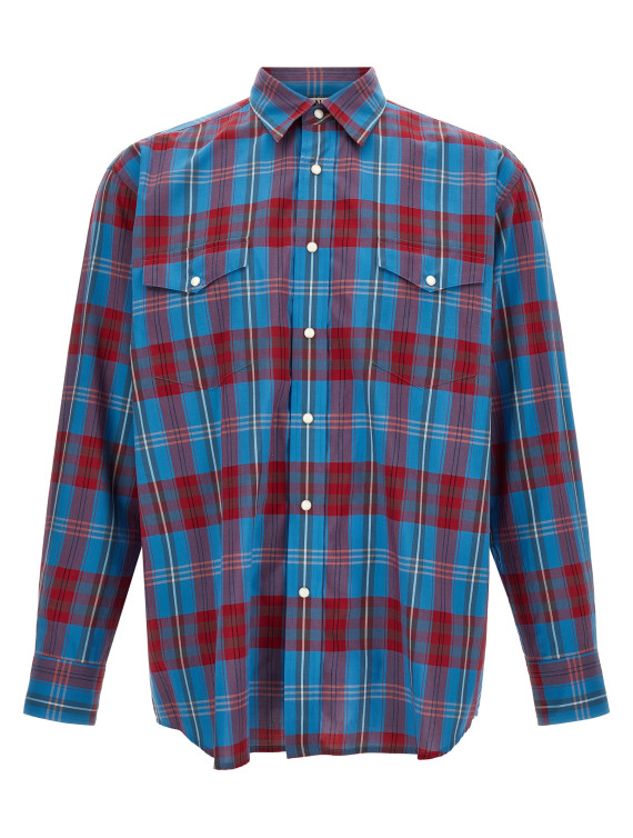 Рубашка AURALEE Check shirt (A26AS01KCBLUECHECK) #1