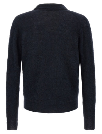 Поло AURALEE 'Baby Suri Alpaca Sheer' (A26AP02AKNAVY) #