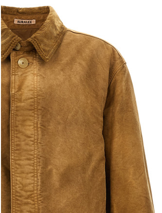 Пальто AURALEE Moleskin cotton coat (A26AC01HMFADEDBROWN) #