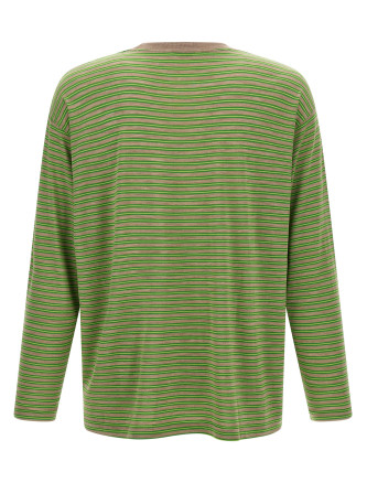 Свитер AURALEE Striped sweater (A26AP01BTGREENSTRIPE) #