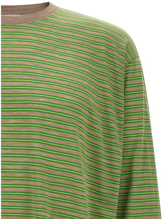 Свитер AURALEE Striped sweater (A26AP01BTGREENSTRIPE) #