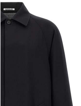 Пальто AURALEE Ultra fine wool coat (A26AC01TWDARKNAVYMIXGREEN) #