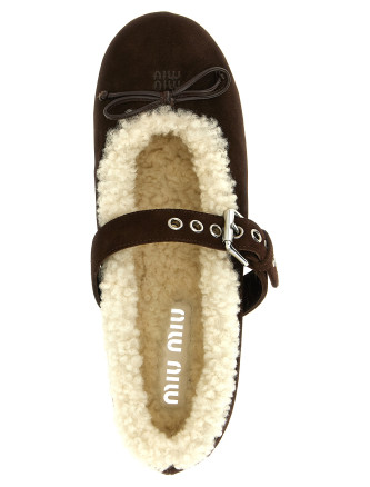Балетки MIU Sheepskin ballet flats (5F764EFZF05Z0GF0003) #