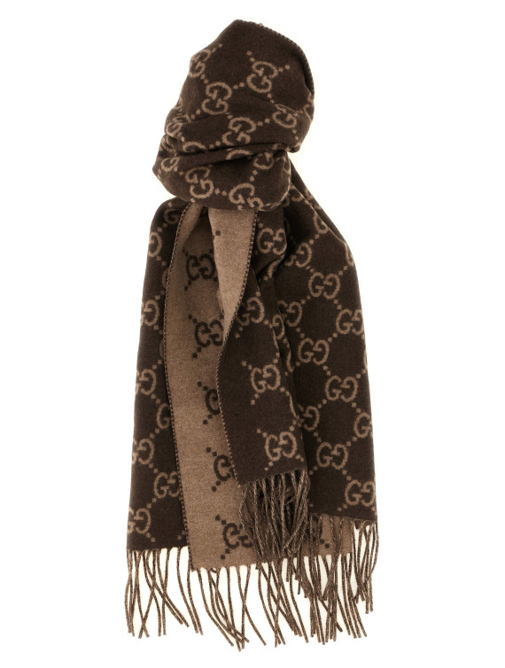 Шарф GUCCI GG double-face scarf (8123174GABX2579) #1