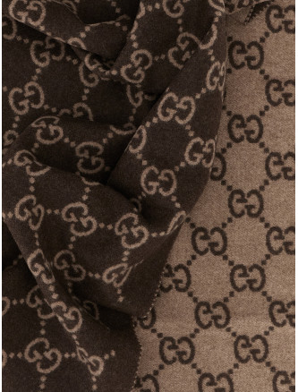 Шарф GUCCI GG double-face scarf (8123174GABX2579) #