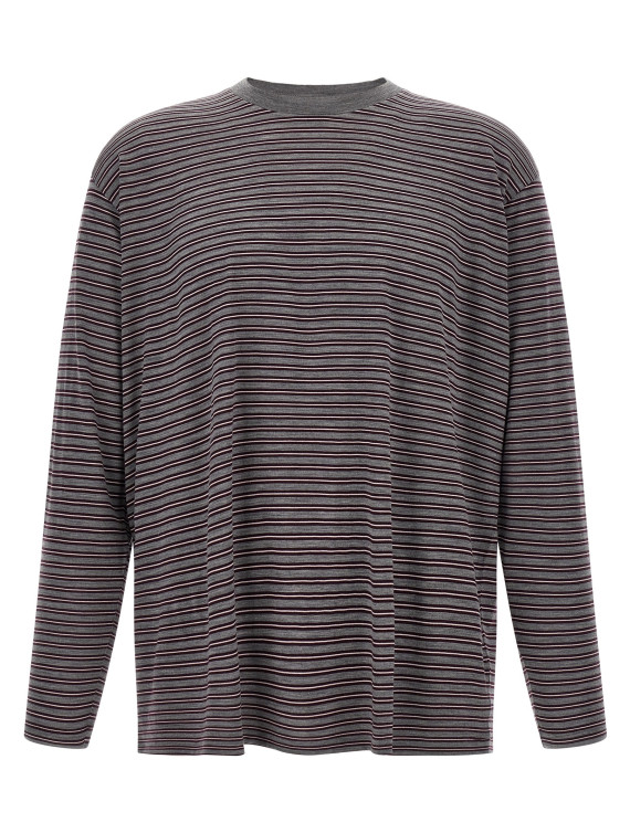 Свитер AURALEE Merino wool sweater (A26AP01BTGRAYSTRIPE) #1