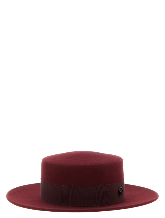 Головной убор MAISON MICHEL 'Kiki' (1041171002BURGUNDY) #1