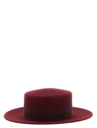 Головной убор MAISON MICHEL 'Kiki' (1041171002BURGUNDY) #
