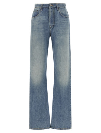 Джинсы GUCCI Light blue high waist jeans