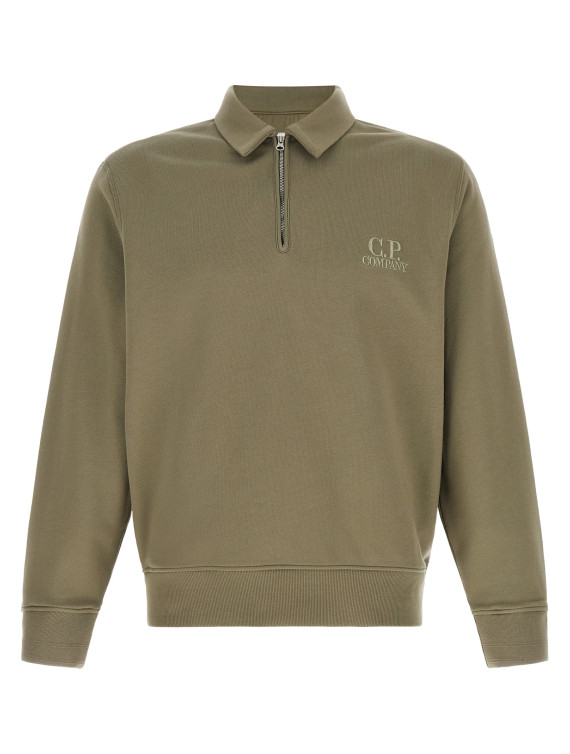 Свитшот C.P. COMPANY Grey cotton fleece sweatshirt (21CMSS026A005086W356) #1