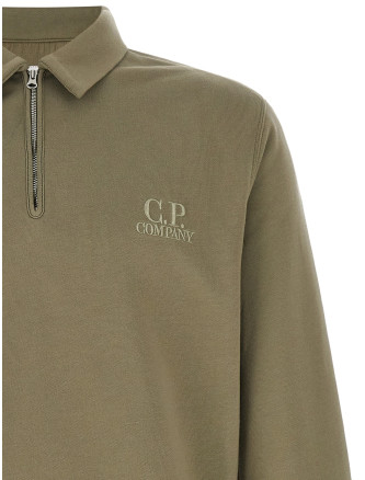 Свитшот C.P. COMPANY Grey cotton fleece sweatshirt (21CMSS026A005086W356) #