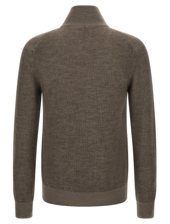 Свитер BRIONI Brown vanisé sweater (UMS70LOCK122825) #