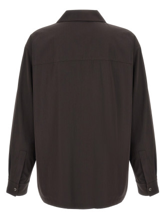 Рубашка LEMAIRE Brown wool gabardine overshirt (SH1302LF1668BR561) #