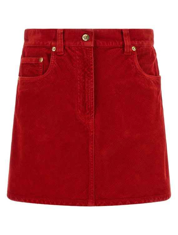 Мини-юбка VERSACE Corduroy skirt (10267491A191671DA80) #1