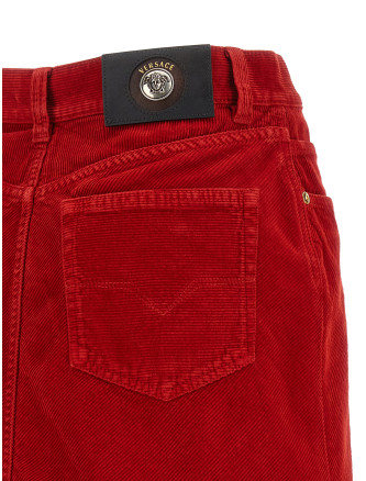 Мини-юбка VERSACE Corduroy skirt (10267491A191671DA80) #