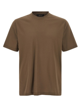 Футболка BRIONI Brown cotton t-shirt