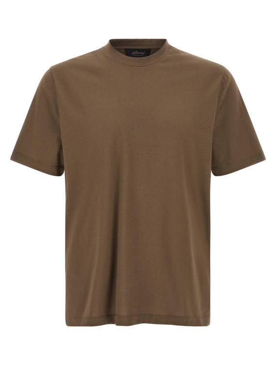 Футболка BRIONI Brown cotton t-shirt (UJWI0LOE6012525) #1