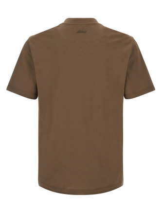Футболка BRIONI Brown cotton t-shirt (UJWI0LOE6012525) #