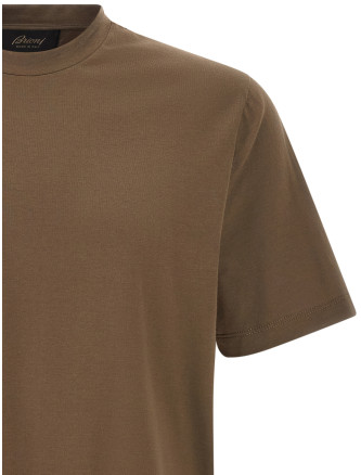 Футболка BRIONI Brown cotton t-shirt (UJWI0LOE6012525) #