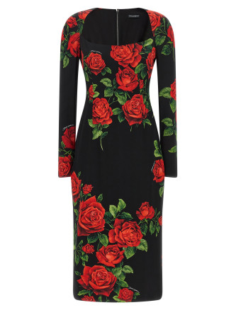 Платье миди DOLCE & GABBANA 'Rose'