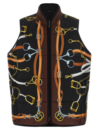 Жилет GUCCI Reversible silk twill vest