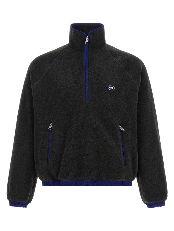 Свитшот AMI PARIS Carbon grey vareuse sweatshirt (UJK943PL0115A189) #1