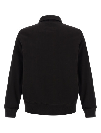 Свитшот C.P. COMPANY Black cotton fleece sweatshirt (21CMSS026A005086W999) #