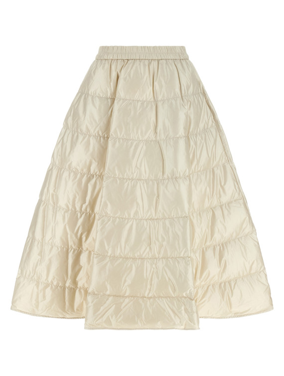 Юбка миди MONCLER White padded skirt (L20932D00051597YG20F) #1