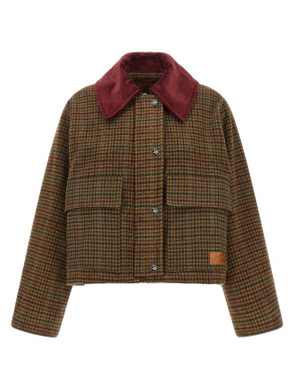 Куртка GANNI Check twill jacket