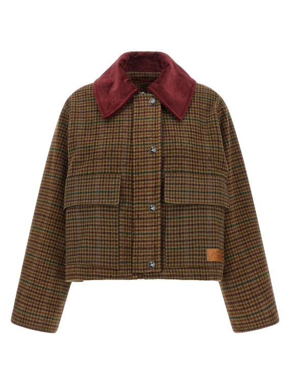 Куртка GANNI Check twill jacket (A1130027999) #1