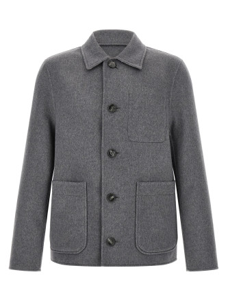 Куртка AMI PARIS Grey boule jacket