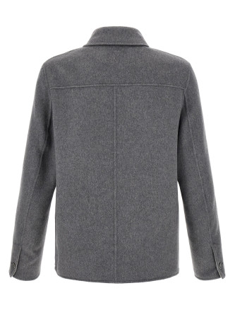 Куртка AMI PARIS Grey boule jacket (HJK844WV0217A226) #
