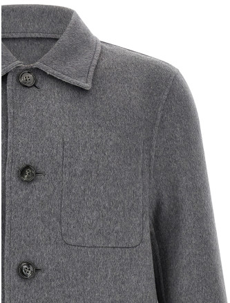 Куртка AMI PARIS Grey boule jacket (HJK844WV0217A226) #