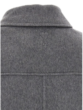 Куртка AMI PARIS Grey boule jacket (HJK844WV0217A226) #