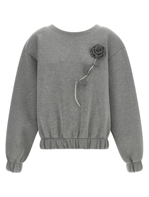 Свитшот GIUSEPPE DI MORABITO Removable Flower application sweatshirt (07PFTO441X1671498) #1