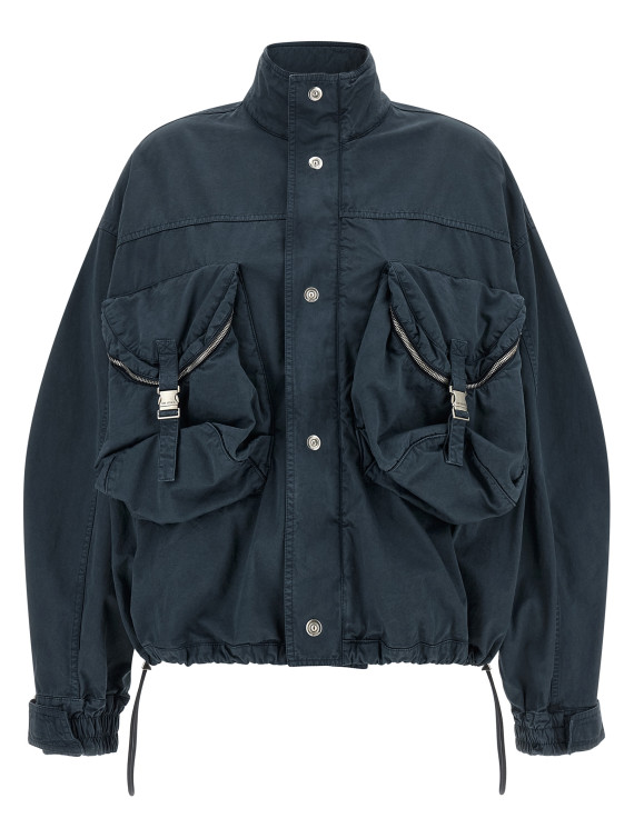 Куртка THE ATTICO Blue utility bomber jacket (261WCB00121CCC147OD676) #1