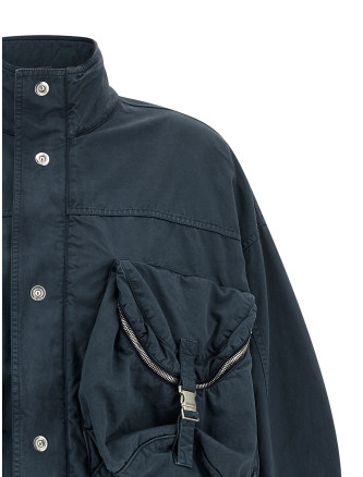 Куртка THE ATTICO Blue utility bomber jacket (261WCB00121CCC147OD676) #