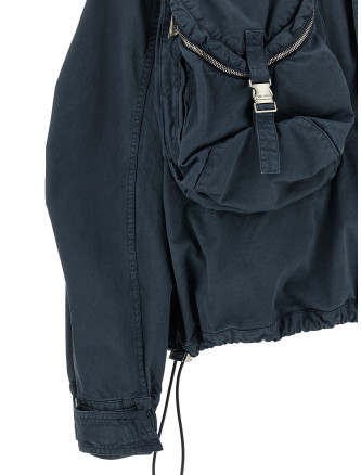Куртка THE ATTICO Blue utility bomber jacket (261WCB00121CCC147OD676) #
