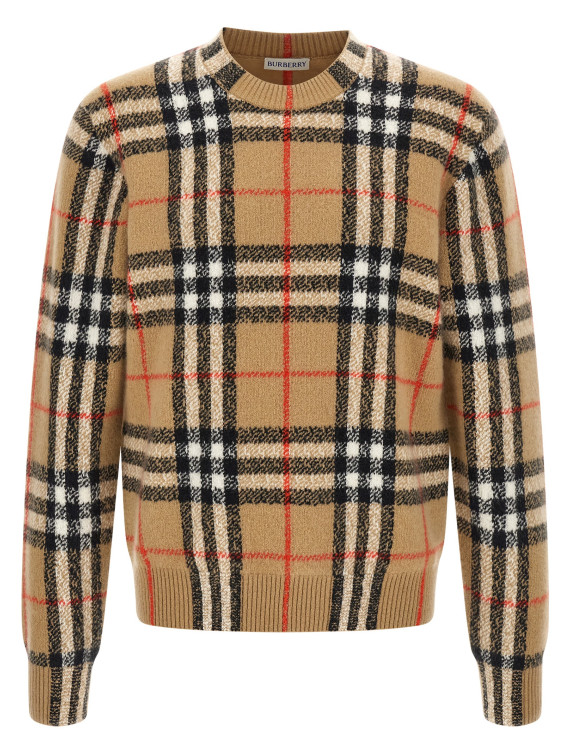 Свитер BURBERRY 'Curtis' (8132517SANDIPCHECK) #1