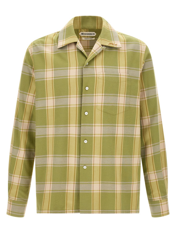 Рубашка J.W.ANDERSON Green check shirt (SH0408PG2020078) #1