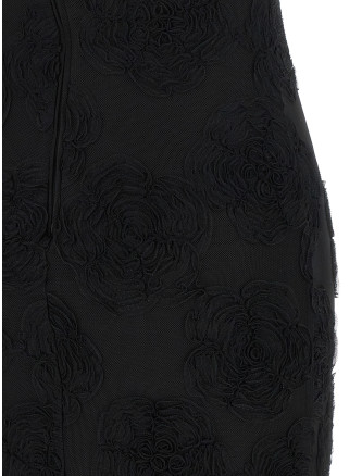 Платье миди ROTATE BIRGER CHRISTENSEN 'Flower Mesh Flounce' (116833100100) #