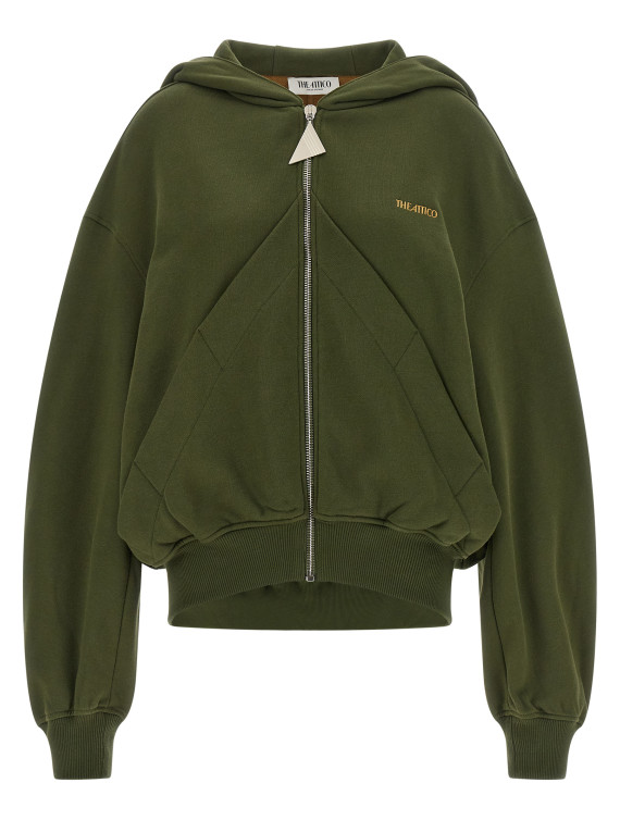 Худи THE ATTICO Green fleece hoodie (261WCF00015JJF007AA724) #1