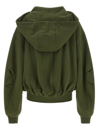 Худи THE ATTICO Green fleece hoodie (261WCF00015JJF007AA724) #