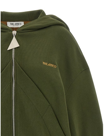 Худи THE ATTICO Green fleece hoodie (261WCF00015JJF007AA724) #