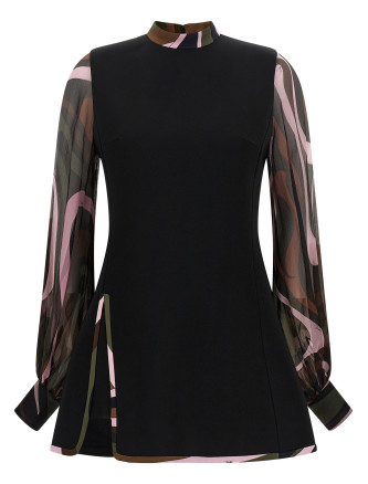 Мини-платье EMILIO PUCCI 'Marmo'